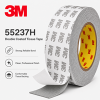 Cinta Adhesiva de Doble Cara 3M 55237H de 1200 mm x 50 m para Corte y Conversión
