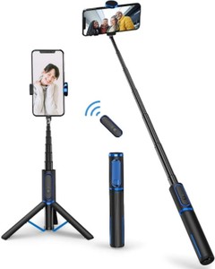 Trépied à <span class=keywords><strong>selfie</strong></span> en aluminium léger 3 en 1 avec télécommande <span class=keywords><strong>Bluetooth</strong></span> détachable pour iPhone, smartphones <span class=keywords><strong>Samsung</strong></span> - Product Image 3