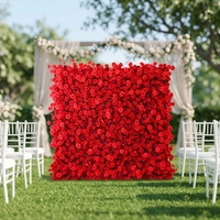 Bloemenwand Foto Achtergrond Kunstzijde 5D Bloemen Wand Bruiloft Verjaardag Babyshower Feestdecoratie