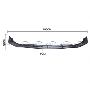 Pour Mercedes Benz W118 C118 CLA45 Lame de pare-chocs avant, séparateur avant, spoiler de menton 2019+ - Product Image 3