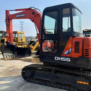 Mini-excavatrice Doosan DH55 d'occasion importée de Corée, prix bas, avec moteur, boîte de vitesses, pompe et PLC - Vente d'occasion de haute qualité - Product Image 3