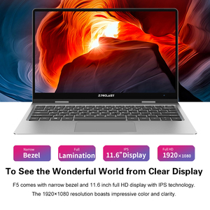 Teclast F5 แล็ปท็อปหน้าจอสัมผัสหมุนได้ 360 องศา ชาร์จเร็ว ขนาด 11.6 นิ้ว <span class=keywords><strong>Intel</strong></span> ความละเอียด 1920*1080 แรม 8GB SSD <span class=keywords><strong>256GB</strong></span> ระบบปฏิบัติการ Windows 10 - Product Image 5