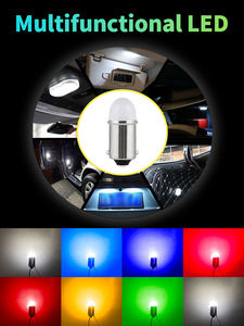 หลอดไฟ LED BA9S T4W อเนกประสงค์สำหรับรถยนต์ ไฟส่องป้ายทะเบียน ไฟถอย ไฟเบรก ไฟท้าย ไฟหรี่ ไฟอ่านหนังสือ สีขาว เขียว ส้ม - Product Image 6