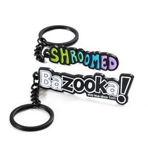 Customized Fashion Zinc Alloy Keychain Creative Cartoon <b>Waterproof</b> Enamel Baked <b>Paint</b> School Emblem - Product Image 5