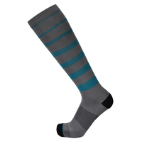 Chaussettes de sport de compression montantes personnalisées pour le printemps, antibactériennes, anti-humidité, protectrices, en Spandex/Nylon, OEM