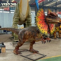 Gerçek Boyutta Çelikten Yapılmış Eğlence Parkı Dinozoru Gerçekçi Animatronik Robot, Tema Parkları ve Alışveriş Merkezleri Sergi Projeleri İçin