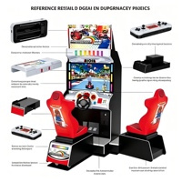 Machine de jeu d'arcade de course Mario Kart 43 pouces en gros d'usine, simulateur de conduite multijoueur à monnayeur pour centre de jeux