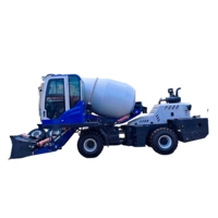 Camion malaxeur à béton autochargeur avec pompe hydraulique et ensemble d'engrenages