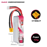 GAONENG GNB 2S 7.6V HV 1450MAH 100C 200C Baterai LiPo RC Konektor XT30 Drone FPV 1:8 Sepeda RC 1/8 Sepeda Motor RC Mobil Balap Kyosho