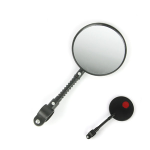 Bicycle Rearview <b>Mirror</b> 19cm Black ABS Handlebar Mount <b>Lightweight</b> 40g for Mountain Bikes - Product Image 1
