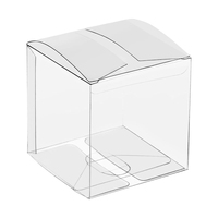 Boîtes carrées en plastique PVC transparent personnalisé pour emballage transparent faveur de bijoux bonbons pour les fêtes d'anniversaire de mariage de Thanksgiving