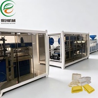 Automatische thermoformmachine voor wegwerp, milieuvriendelijke lunchverpakkingen, schuifbare fastfood clamshell dozen