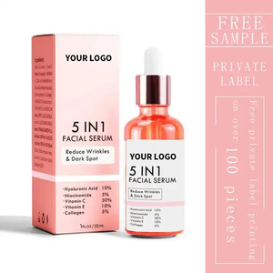 Suero Facial Líquido <span class=keywords><strong>5</strong></span> en 1 Antienvejecimiento con Vitamina C y E, Ácido Hialurónico, Niacinamida y Colágeno para el Cuidado de Arrugas y Manchas Oscuras OEM/ODM - Product Image 2