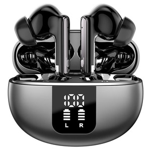 Écouteurs sans fil BT 5.3, son Hi-Fi, commande tactile, étanchéité IPX4, écouteurs sportifs avec affichage numérique - Product Image 1