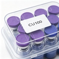 Tripeptide-1 de Cuivre à Haute Pureté 99% GHK-Cu CAS 89030955 Formule Moléculaire C14H21CuN6O6 Poudre Bleue Matière Première Cosmétique 25kg