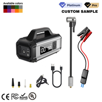 Batterie externe portable polyvalente Mydays Tech pour la maison et l'extérieur, 10000 mAh, alimentation de secours en cas de panne de courant, démarreur de voiture d'urgence, gonfleur de pneus