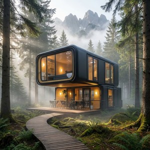 Maison préfabriquée de luxe, cabine modulaire en conteneur avec design moderne et isolation, bâtiment en acier personnalisé, esthétique moderne époustouflante - Product Image 6