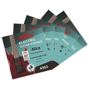 Cordes de <span class=keywords><strong>guitare</strong></span> électrique authentiques Alice A503 009, jeu de cordes 1ère à 6ème, pack en vrac, noyau en acier - Product Image 4