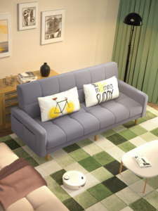 Ultra-stretto doppio due tre sezionale divano Set per piccolo appartamento soggiorno o camera da letto Design pieghevole per il risparmio di spazio - Product Image 4