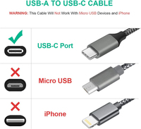 Cable USB Tipo-C Android de Alta Gama 3A con Conductor de Cobre Puro y Revestimiento de PVC para Carga Rápida de Teléfonos Móviles, Computadoras y Cámaras