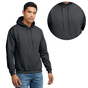 Sudadera con Capucha para Hombre, Invierno, Estampado Digital, Bordado, Color Sólido, Alta Calidad, Estilo Urbano, Talla Grande - Product Image 1
