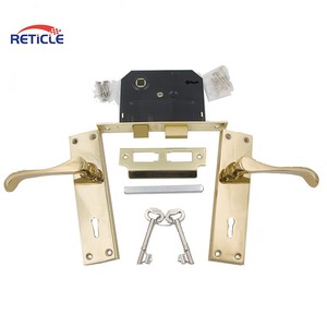 Serrures à mortaise en aluminium pour porte, avec poignée à 2, 3 ou 5 leviers, à clé, pour intérieur, en <span class=keywords><strong>bois</strong></span>, avec loquet de sécurité, à prix abordable - Product Image 6