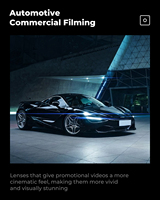 Filtres d'objectif d'appareil photo K&F Concept en verre optique, étanches, anti-rayures, HD, 49-82 mm, filtre à rayures bleues, ensemble de filtres d'objectif d'appareil photo