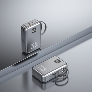 Công suất cao 20000mAh Powerbank hiển thị kỹ thuật số bốn USB Loại C Đầu ra 22.5W PD ngân hàng điện Micro USB di động 20000mAh trạm - Product Image 2