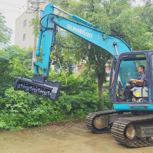 Máquinas forestales, cepillo de zanja, excavadora de zanjas, máquina de corte de madera para árboles, 1,5 m de ancho, trituradora forestal hidráulica - Product Image 4