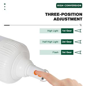 ไฟแคมป์ปิ้งพกพาแบบพกพาสำหรับใช้งานกลางแจ้งรุ่นใหม่  ไฟโซลาร์ชาร์จได้  หลอดไฟ LED อัจฉริยะสำหรับกรณีฉุกเฉิน - Product Image 3