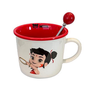Tasse en céramique Zuo Mu Nezha avec poignée, impression sérigraphique, cadeau printemps 2025 pour la maison - Product Image 2