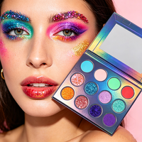 Palette d'ombres à paupières en carton de maquillage personnalisé Vente en gros Choisissez vos propres couleurs