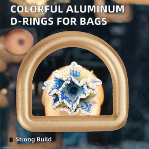 DECORチャンピオンメタルカスタムステンレススチールDリング各種サイズペットハーネスカラー重工業DK07 - Product Image 2