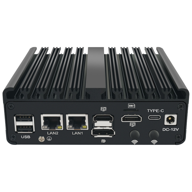 BKHD L Mini PC N150 N100 4 Cores 4 Threads X86 2*LAN Gigabit 2*COM RS232/RS485 DDR5 Industrial Computer Office 4G/5G/WIFI