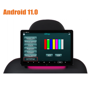 <span class=keywords><strong>Monitor</strong></span> poggiatesta per Auto universale elettronico automatico da 10.5 pollici con luce d'atmosfera a LED Android 11.0 2G + 3G WIFI connect - Product Image 2