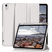 Beauté couleur unie couverture de haute qualité avec étui pour tablette porte-crayon droit pour ipad mini6 8.3 pouces