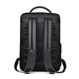 Custom Luxury Men's <b>Backpack</b> Custom <b>Black</b> Pu <b>Leather</b> Waterproof Portable Polyester Work Travel - Product Image 3