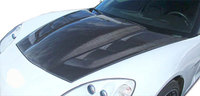 Capot en fibre de carbone pour Chevrolet Corvette C6 2005-2013, capot ventilé en fibre de carbone pour Corvettes