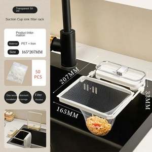 Stainless Steel Kitchen Sink <b>Strainer</b> Basket Folded Design Flexible Strong Load-Bearing Fine Mesh Garbage Drain for Home Kitchen - Product Image 2