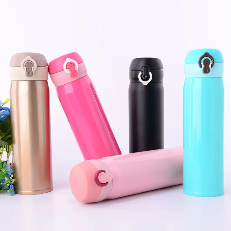 Top Seller Cheap Custom LOGO Double Wall Vacuum Insulated Cup Coffee Thermos 500ml Stainless Steel Flask Water Bottle