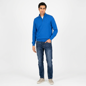 Nouvelle Arrivée 2026 – Pull matelassé à col montant zippé pour homme, en maille, à manches longues, idéal pour l'automne, respirant - Product Image 1
