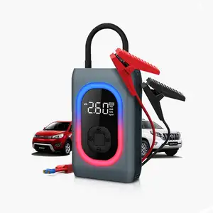 Electric Air Pump Compressor Multi-functional Automatic Portable Charger Jump Starter 16V 12000mAh Booster Jump Starter For Car