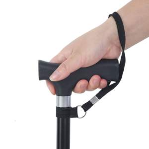 ไม้เท้าอลูมิเนียมอัลลอยด์แบบยืดหดได้ น้ำหนักเบา สำหรับเดินป่ากลางแจ้ง ปลายยาง ดีไซน์เรียบง่าย สำหรับผู้สูงอายุ - Product Image 5