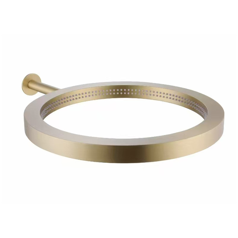 Brass Round Rainfall Top Spray Wall
