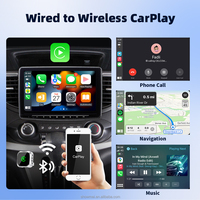 Adaptador Inalámbrico Portátil OEM para Carplay y Android Auto 2 en 1, Caja Multimedia para Transmisión en el Automóvil, Adaptador Car Play, Dongle USB Carplay