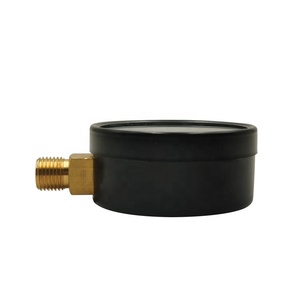 63mm Bottom Connection Black Stainless Steel Dry Filled Vacuum Negative Black Iron Dial <strong>Pressure</strong> Gauge <strong>Manometer</strong> - Product Image 5