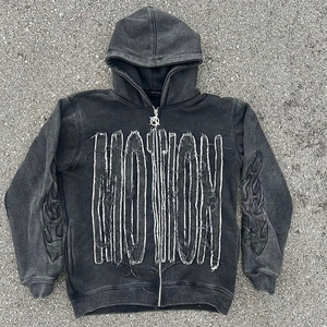 Customized Logo High Quality Unisex Casual 2 Piece <b>Set</b> Sportswear Patch Embroidery Breathable 100% Cotton Hoodie Flared - Product Image 2
