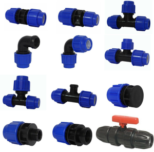 Raccords coudés en <span class=keywords><strong>polyéthylène</strong></span> haute pression Pn16, raccords en T et raccords à compression en PEHD pour système d'irrigation agricole - Product Image 4