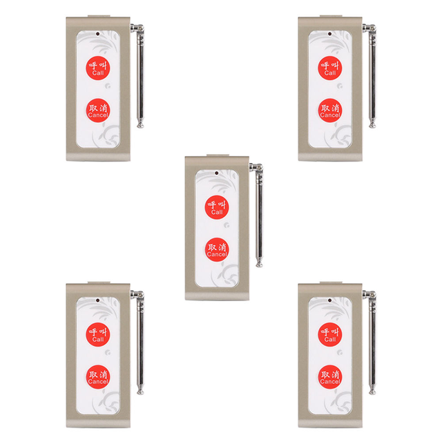 High Quality 200 Meters Waiter Calling System Watch Wireless Calling System for Restaurant Cafe Shop Hookah Clinic Hospital