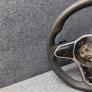 Volant en cuir pour Volkswagen <span class=keywords><strong>Golf</strong></span> 8 MK8 POLO <span class=keywords><strong>GOLF</strong></span> <span class=keywords><strong>7</strong></span> GTI R-line MK7 MK6 Passat GTS GTD <span class=keywords><strong>GTE</strong></span> GLI GTI Volant de voiture <span class=keywords><strong>VW</strong></span> - Product Image 2